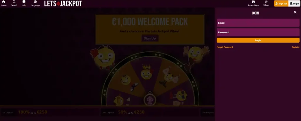 lets jackpot login