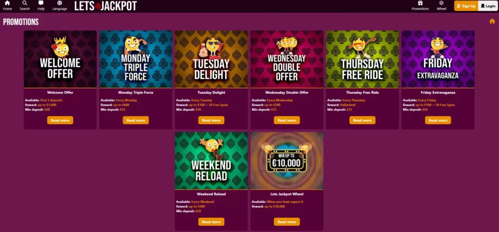 lets jackpot promotions